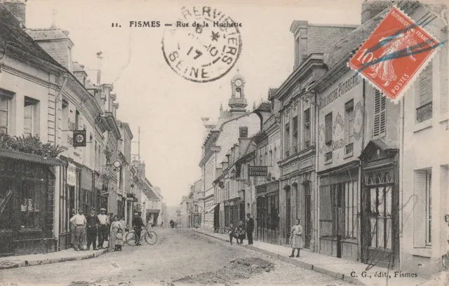 CPA 51 FISMES Rue de la Huchette