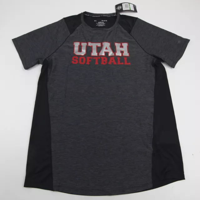 Utah Utes Under Armour Short Sleeve Shirt Men's Dark Gray/Black New