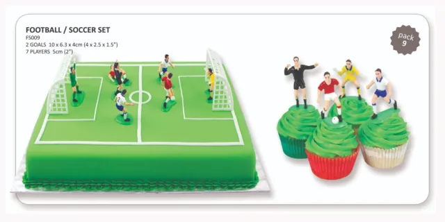cake topper squadra calcio PME decorazione per torta soccer porta calciatori