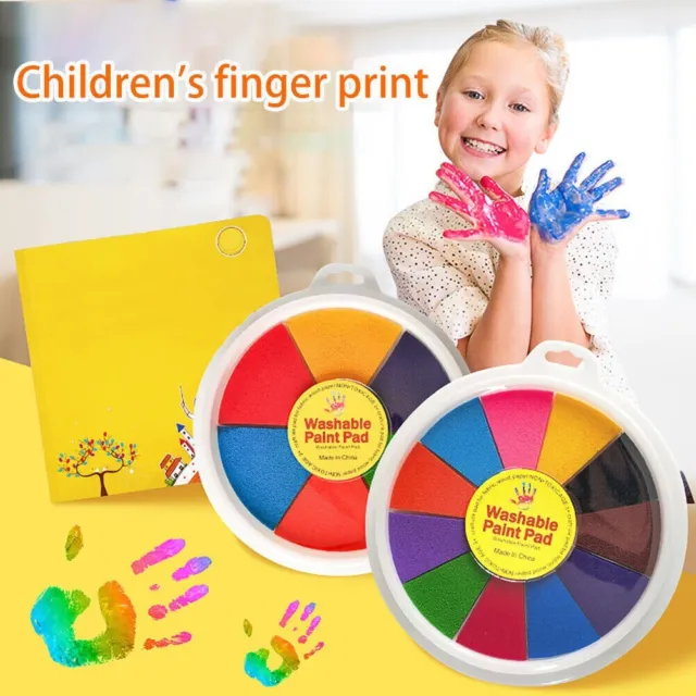SET PITTURA DITA bambini colorati fai da te materiali sicuri