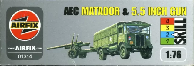 oop Airfix 01314 1/76 (20 mm) 2. Weltkrieg AEC Matador & 5,5 Zoll Pistole Typ 15 2007-9 Boxen 2