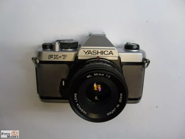 Yashica SLR Kamera FX-7 (mechanisch) original Objektiv ML 1:2/50 mm lens