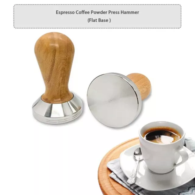 Tampone caffè maniglia in legno barista macinatrice 51 mm per martello espresso ZR