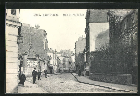 CPA Saint-Mande, view of Rue de l'Alouette
