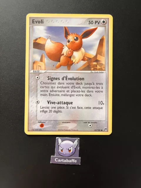 Carte Pokemon Evoli 63/100 Commune Tempête de Sable Bloc EX