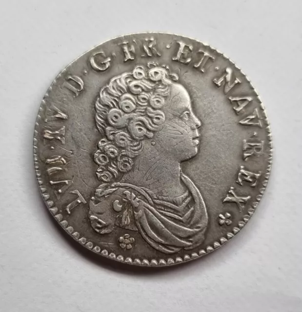 #398 Louis XV - demi écu Vertugadin 1716 A Paris ( Superbe ! )