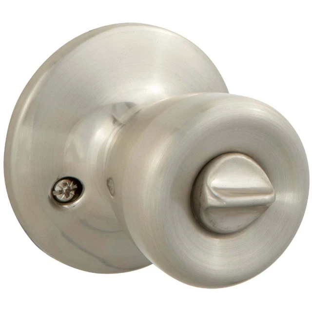 Steel Pro Brushed Nickel Bed & Bath Door Knob TRX210B Pack of 6 Steel Pro