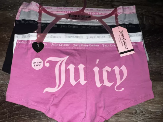 JUICY COUTURE BOYSHORT Panties 5 pack MEDIUM NWT Underwear £22.59 -  PicClick UK