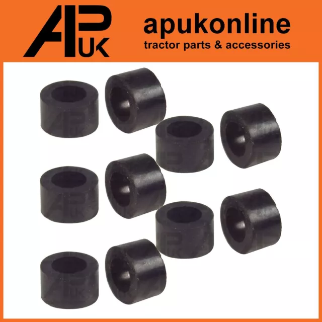 10x Fuel Line Pipe 1/4" Large Rubber Olive Set for JCB 409 Wheeled Loader