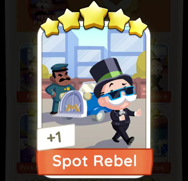 Monopoly GO Sticker - 5⭐ SPOT REBEL  *READ DESCRIPTION* SET 13