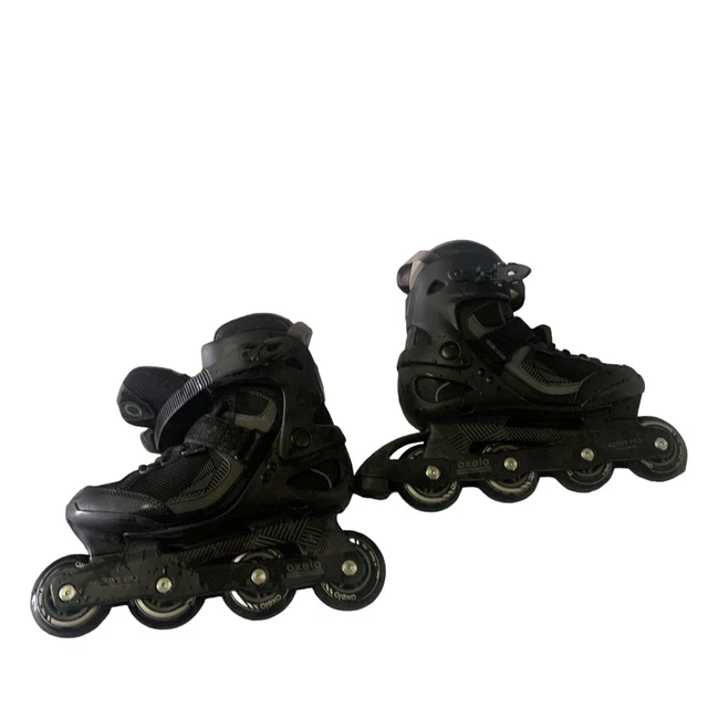 PAIRE DE ROLLERS Noirs Taille 40 Oxelo Occasion Très Bon Etat EUR