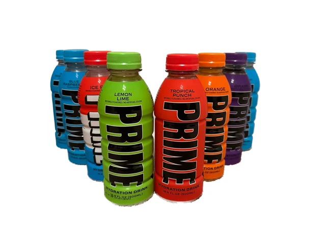 Paquete de 8 bebidas hidratantes Prime 16,9 oz fl (500 ml) variedad en descripción
