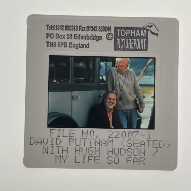 35mm Slide S4407 English Film Director Hugh Hudson With David Puttnam SD02