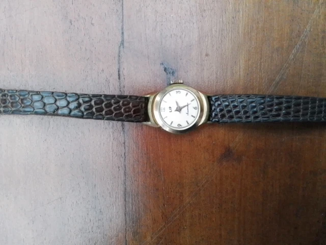 Montre Vintage Lip Art Déco Femme – Mécanique, Plaquée Or, Boîtier 19 Mm – Années 1920-1949 – Fonctionne Bien