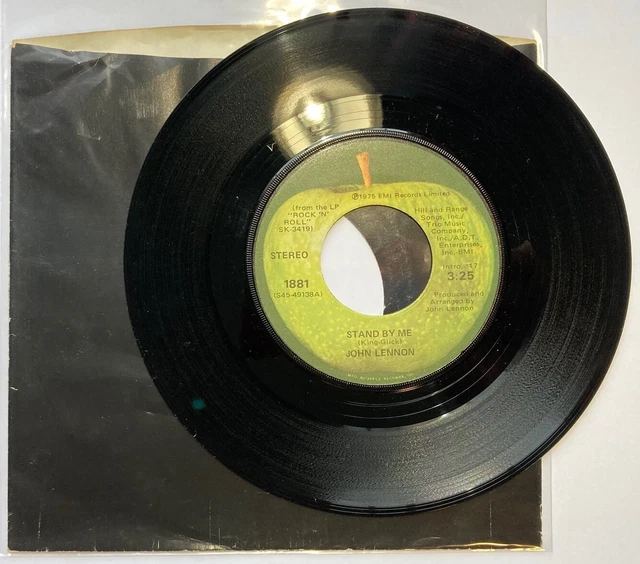 JOHN LENNON, STAND By Me / Move Over Ms. L, vinyle 45 (ÉtatsUnis