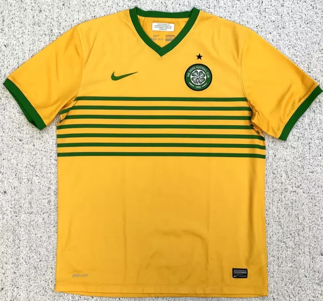 Authentic Celtic 2013-14 Away Football Shirt Large Adult Nike (Very Good)