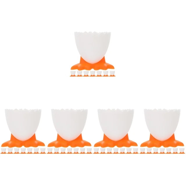 Piede deposizione uova stencil per bambini supporto spugna trucco portauova arancione Pp