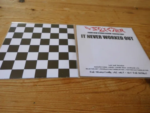 the selecter it never worked out  - 1 track promo - 2015 DJ CD