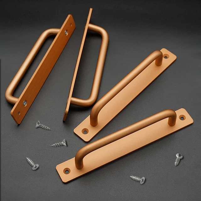 4pc Gold Sliding Pull Handles Bars Aluminum Alloy Door Pull Handle for Door Gate