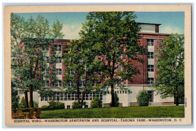 c1940s Washington Sanitarium & Hospital Scene Takoma Park Washington DC Postcard