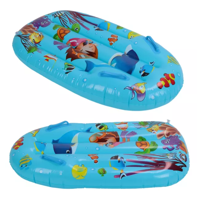 Inflatable Surfboard Pool Float Thickening Large Cute Patterns Kids Swimming GE
