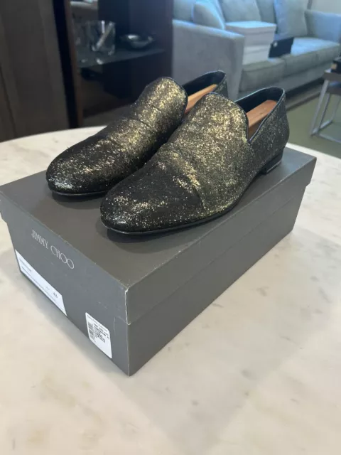 Jimmy Choo Sloane Glitter Loafers