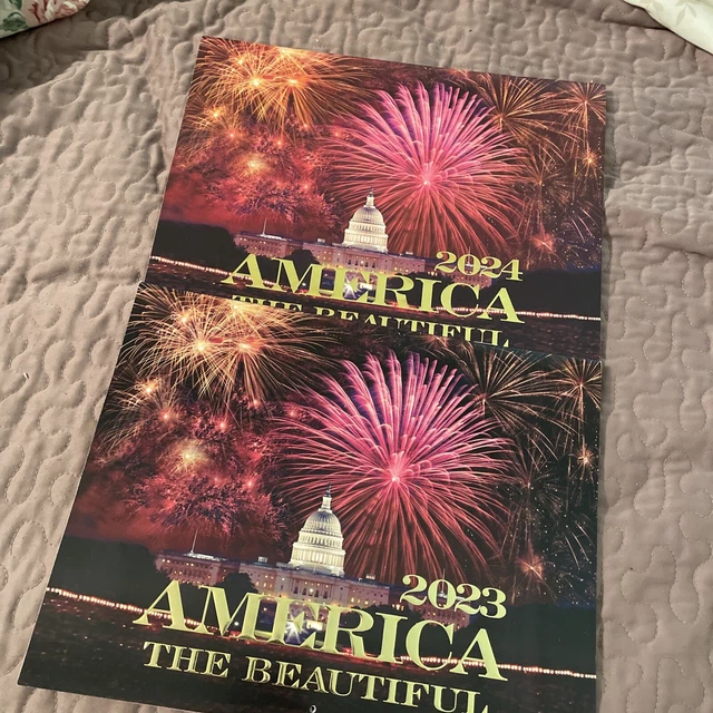 AMERICA THE BEAUTIFUL 2023 and 2024 Wall Calendars DAV 7.00 PicClick