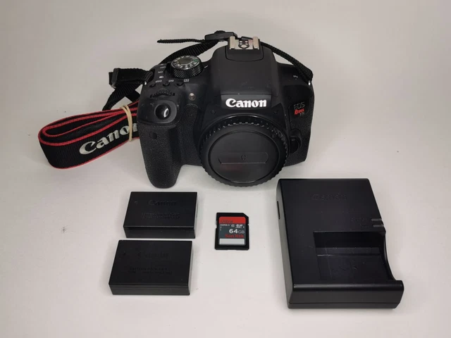 Canon EOS Rebel T7i 24.2 MP Digital SLR Camera Black (Body Only) + 12236 Shutter