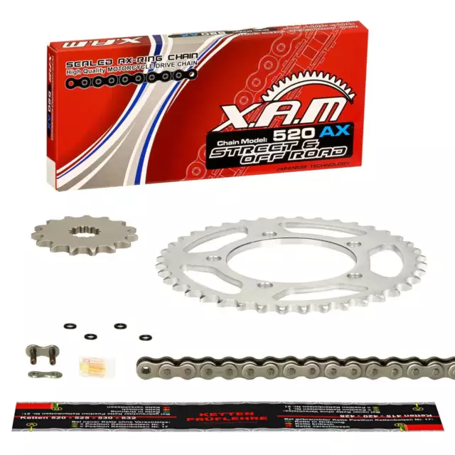 Kettensatz Yamaha XT 660 Z Tenere (DM04) 13-16, XAM EXTRA verstärkt, X-Ring