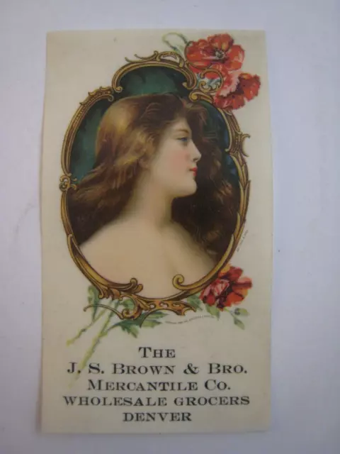Vintage Celluloid Bookmark J.S. BROWN 1905 MERCANTILE CO.