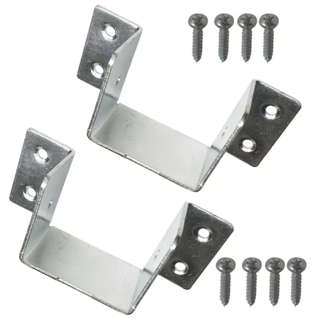 Bed Rail Bracket - Bed Rail Fittings - Heavy Duty Non-Mortise - Set Of 4 ( Screws Included