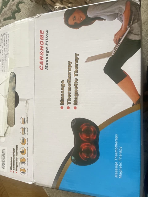 ALMOHADA DE MASAJE PARA COCHE Y HOGAR, TERMOTERAPIA, terapia magnética