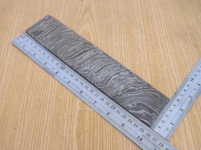 Handmade Forged Damascus Steel Heavy Duty Billet 10"x 2" For Making Knife Twist