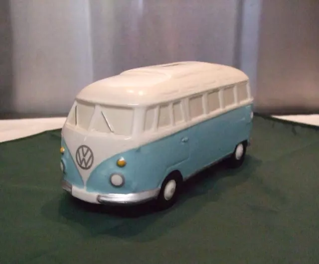 VW Ceramic Camper Van Money Box