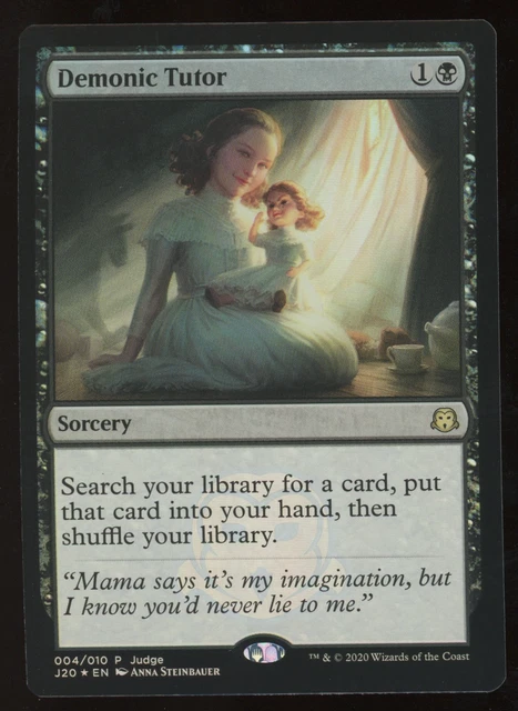 Demonic Tutor - FOIL - MTG Judge Gift Cards 2020 - RareCo Demonic Tutor - FOIL - MTG Judge Gift Cards 2020 - RareCo