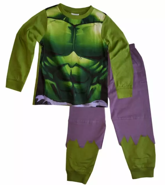 Garçons Avengers The Hulk Nouveauté Pyjama Ensemble Âge 2-3,3-4,5-6,7-8 Ans