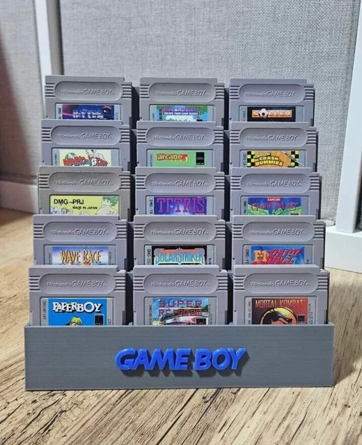 NINTENDO GAMEBOY GAME Cartridge Holder Display Stand - Grey . No Games ...