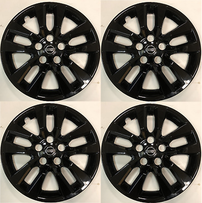 4 NEW 16" GLOSS BLACK Hub cap Wheel cover that FIT 2007-2018 Nissan ALTIMA