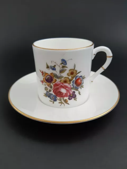 Royal Worcester Bournemouth fine bone china coffee cup and saucer.