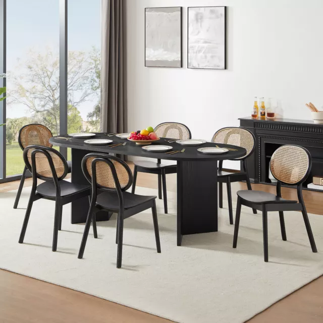 Wood Dining Table Kitchen Table Small Space Dining Table black desk top