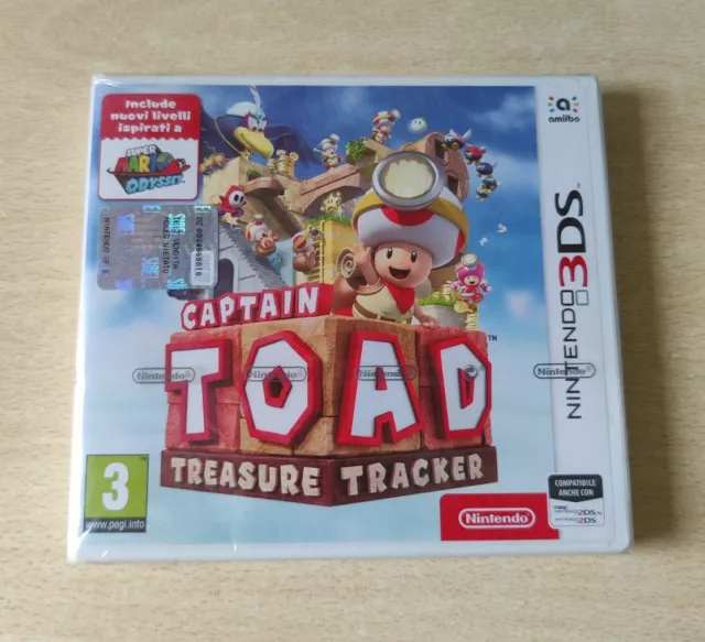 Captain Toad Treasure Tracker Nintendo 3Ds 2Ds Italiano Nuovo Sigillato