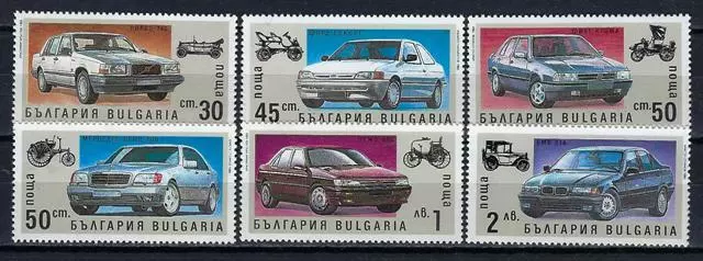 Bulgarie 1992 Voitures Yvert n° 3433 à 3438 neuf ** MNH