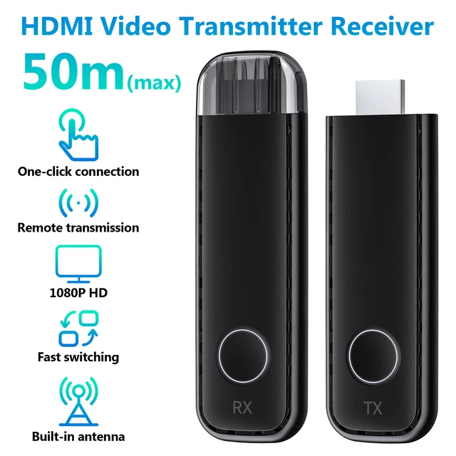 5GHZ WIFI WIRELESS HDMI Video Transmitter Receiver Dongle Extender DVD
