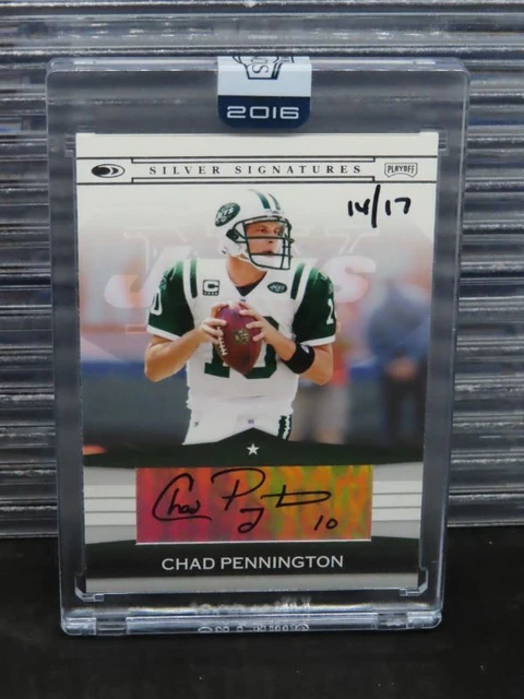 2016 Panini Honors Chad Pennington 2008 Playoff Silver Signatures Auto #14/17