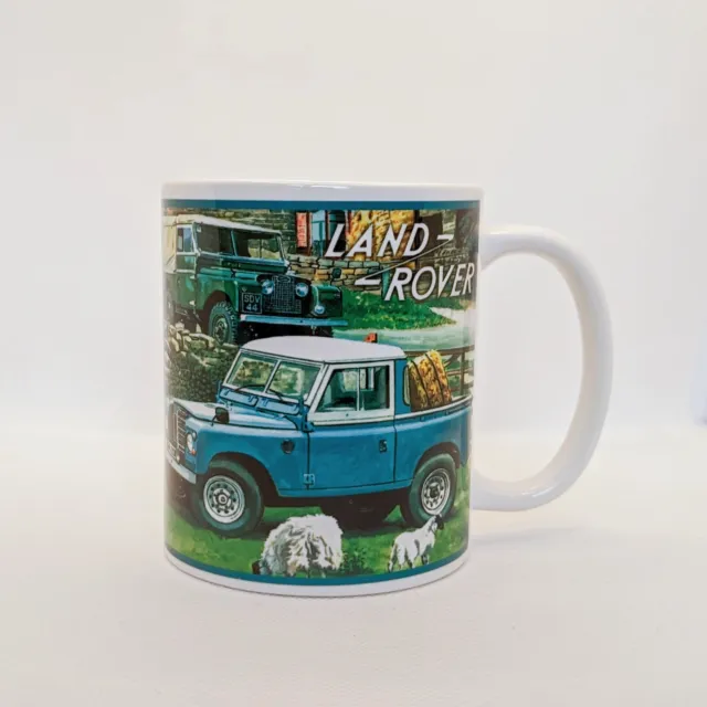 Classic Land Rover Retro Art Ceramic Mug