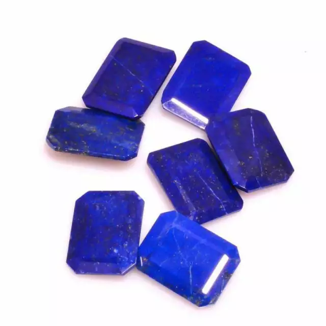 Natural Blue Lapis Lazuli 9x11mm To 10x14mm Octagon Faceted Cut Loose Gemstones