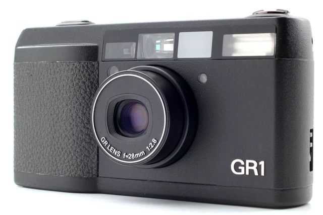 LCD Works 【MINT】 Ricoh GR1 Black Point & Shoot 35mm Film Camera From JAPAN