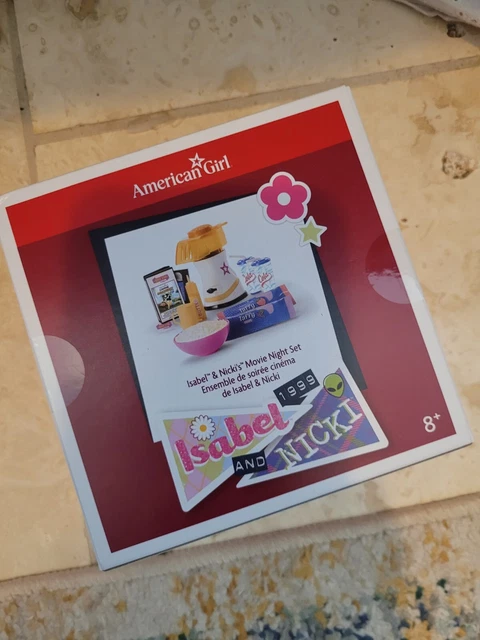 American Girl Doll Isabel & Nicki's Movie Night Set for 18" Dolls - New in Box