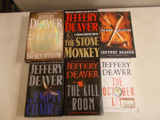 6 Jeffery Deaver # Hc W/Dj & Trade Lincoln Rhyme Plus Standalone October List