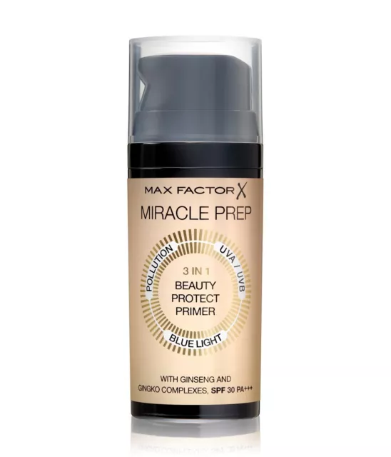 Max Factor Miracle Prep 3in1 Make up Primer Beauty Protect 30ml